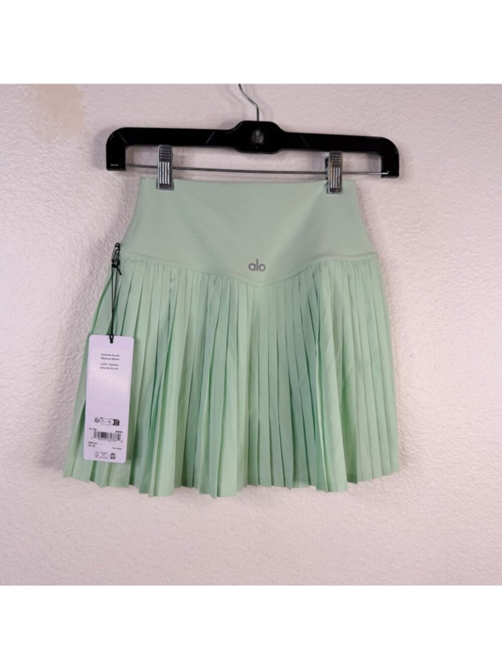 NWT Alo Grand Slam Tennis Skirt Spearmint Sz XS - Picture 2 of 13
